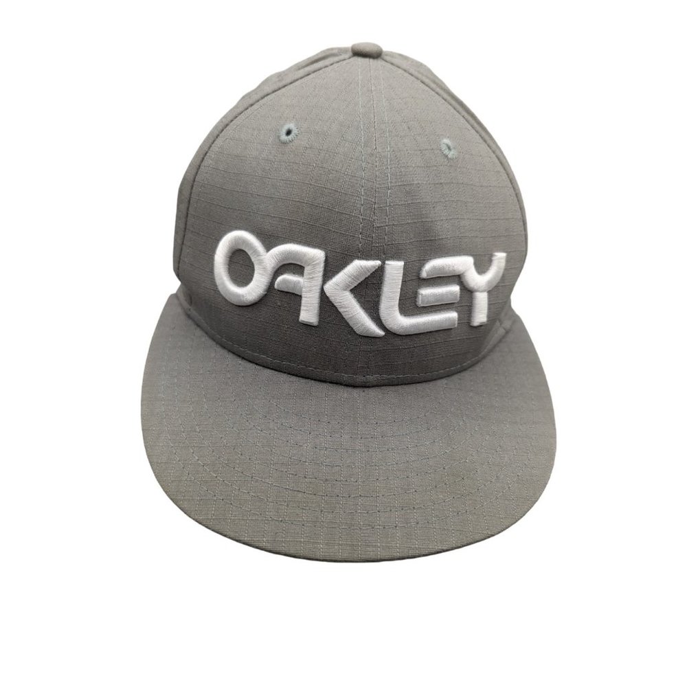 New Era 59Fifty Cap Oakley Embroidered Fitted Hat Gray  Size 7 1/8